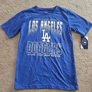 Los Angeles Dodgers Champions MLB Blue T Shirt Youth Medium